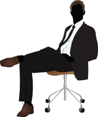 iş insanlar simgesi vektörel çizimler