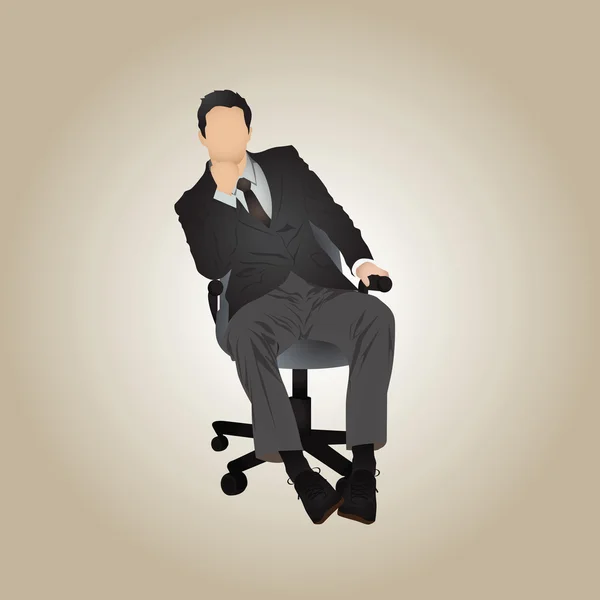 Vecteurs icônes des hommes d'affaires — Image vectorielle