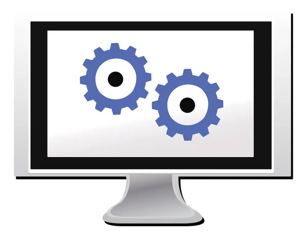 Vettore icona monitor del computer — Vettoriale Stock