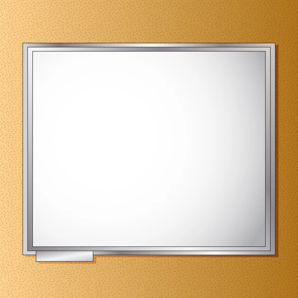 Blank white board vector — Stock Vector