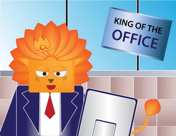 Office king vector — Stock Vector