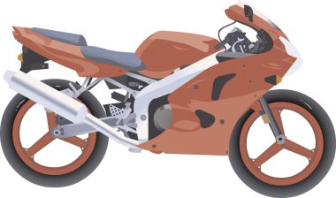 Motosiklet clipart illüstrasyon
