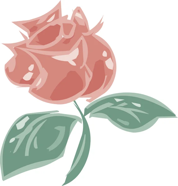 Illustration de clipart rose — Image vectorielle