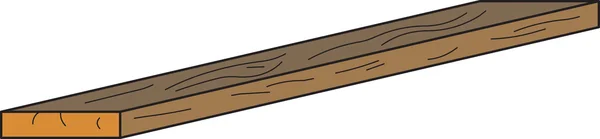 Plank van hout — Stockvector
