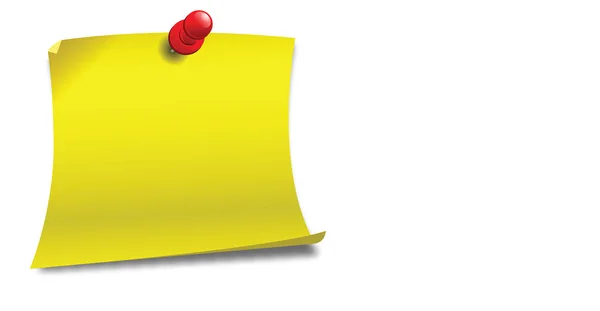 Amarillo post it — Vector de stock