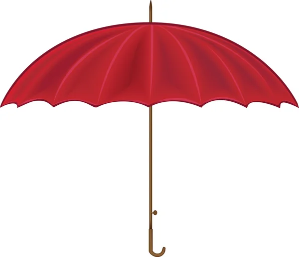 Vektor des offenen roten Schirms — Stockvektor