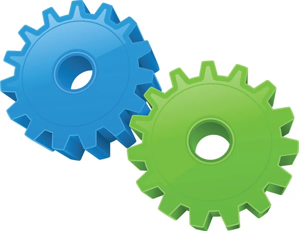 Kék és zöld felszerelés — Stock Vector