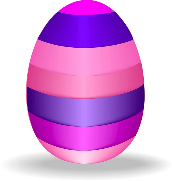 Image illustrée d'un oeuf de Pâques . — Image vectorielle