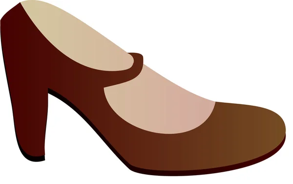 Vector image of brown footwear. — Stock Vector