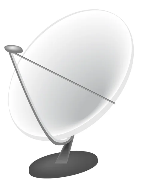 Illustrazione di un'antenna parabolica . — Vettoriale Stock