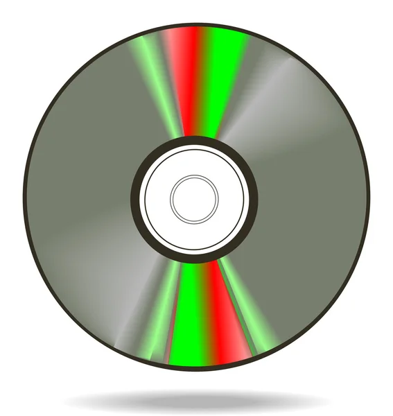 Imagen vectorial de un disco compacto . — Vector de stock