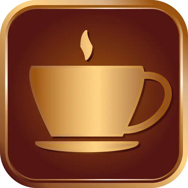 Imagen vectorial de signo de café . — Vector de stock