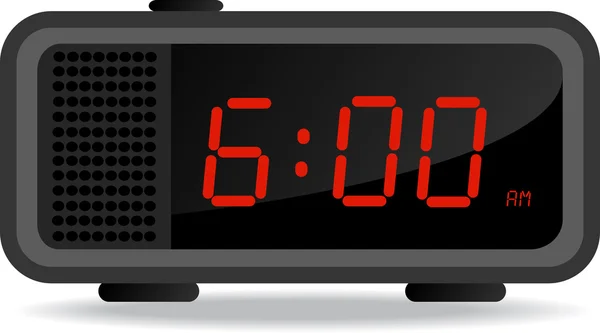 Vector image of a digital clock. — Stock Vector