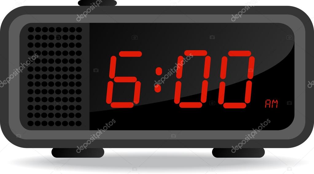 Digital Alarm Clock Stock Illustration - Download Image Now - Alarm Clock,  Digital Display, Digitally Generated Image - iStock