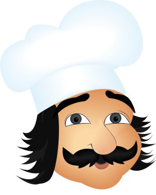 bir şef vektör görüntü.