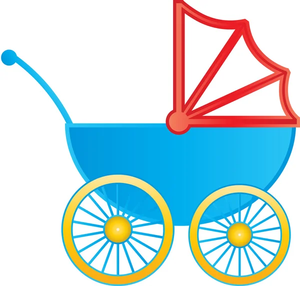 Illustration av barnvagn. — Stock vektor