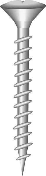 Ilustración de un tornillo . — Vector de stock