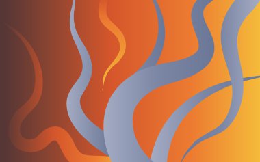 soyut alevlerin dijital görüntü.