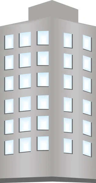 Illustration d'un bâtiment . — Image vectorielle