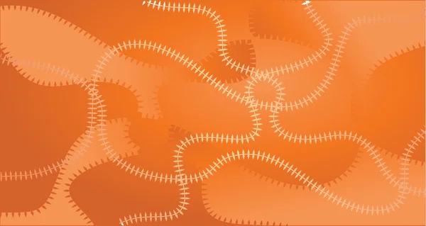 Imagen digital de la cadena naranja como forma . — Vector de stock