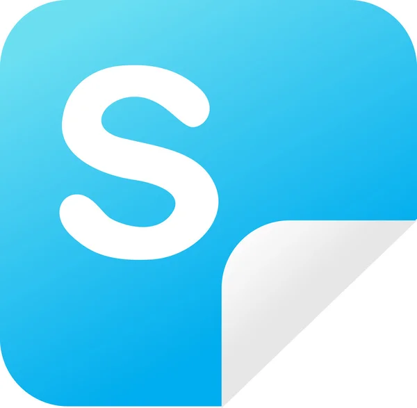 Immagine vettoriale del logo skype . — Vettoriale Stock