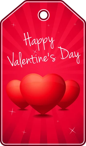 Imagen vectorial de una tarjeta de San Valentín . — Vector de stock