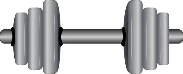 Abbildung des Gewichts im Fitnessstudio. — Stockvektor