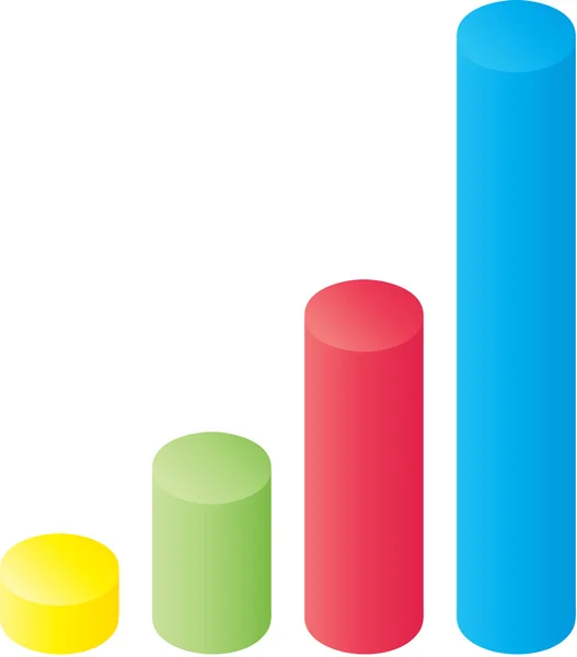 Imagen vectorial de un diagrama de barra . — Vector de stock