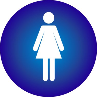 Kadınlar simge vektör görüntü.