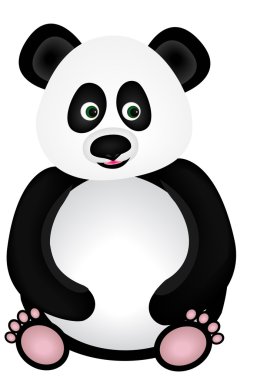 bir panda vektör görüntü.
