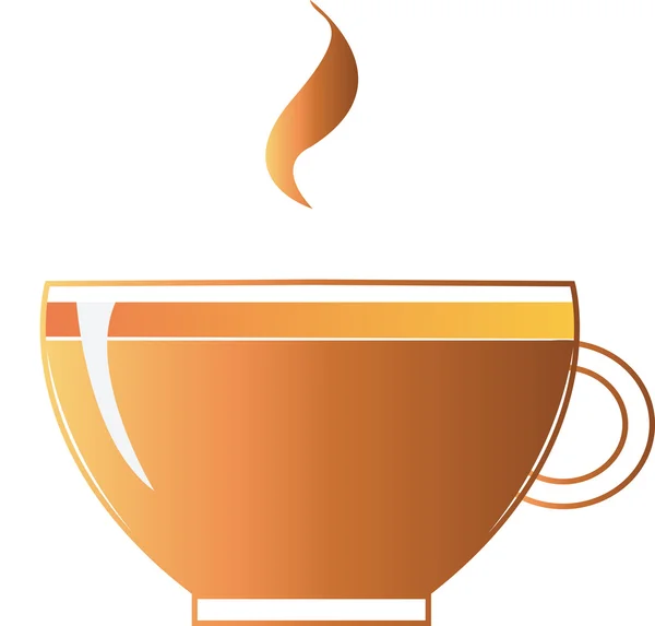 Imagen digital de una taza de café . — Vector de stock