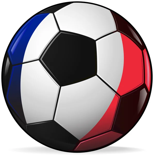 Vektorbild des französischen Fußballs. — Stockvektor
