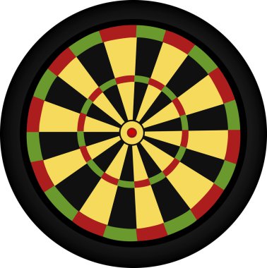 dart tahtası vektör görüntü.