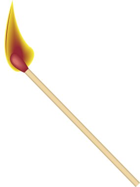 vektör görüntü bir maç sopa.