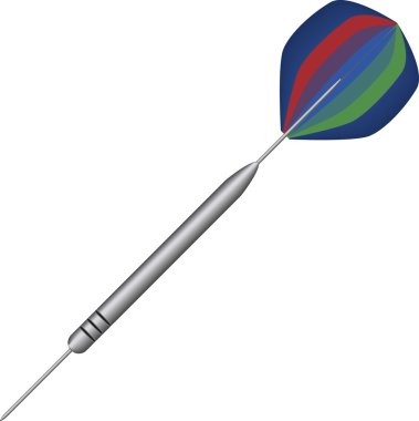 beyaz arkaplanda dart