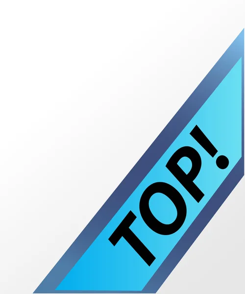 Vector image of a top sign. — Stock Vector