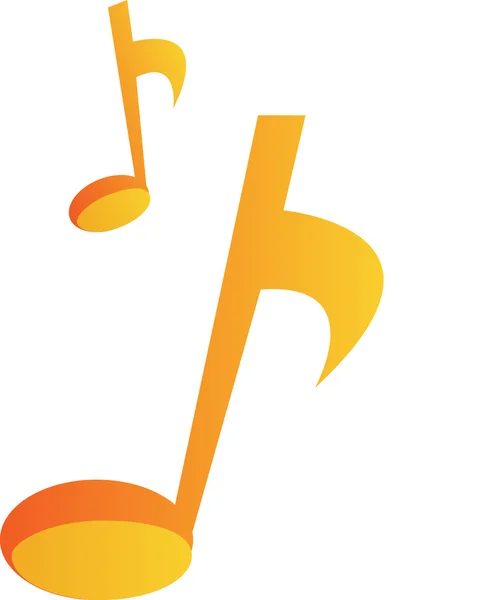 Music notes on a white background. — Stock Vector