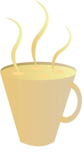 Imagen digital de una taza de café . — Vector de stock