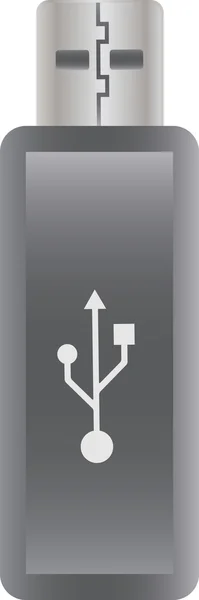 Ilustración de una llave USB . — Vector de stock