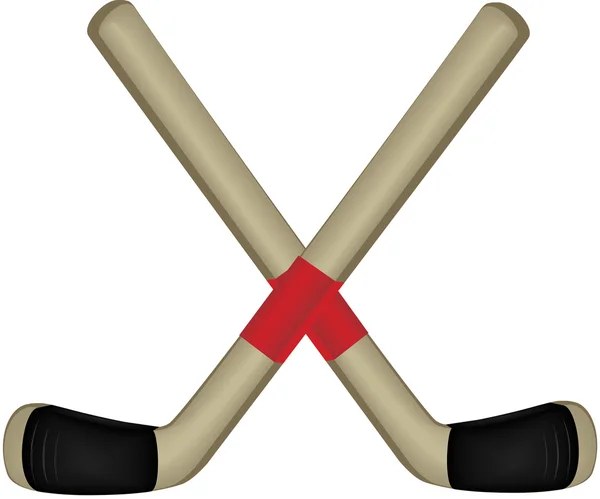 Illustration des Hockeyschlägers. — Stockvektor