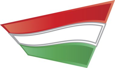 vektör görüntü bir Macar bayrağı.