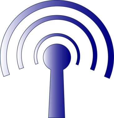 vektör görüntü kablosuz simgesinin.