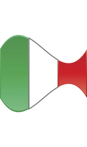 Illustration d'un drapeau hongrois . — Image vectorielle