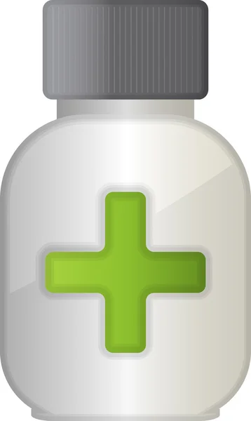 Vector image of pill bottle. — Stock Vector