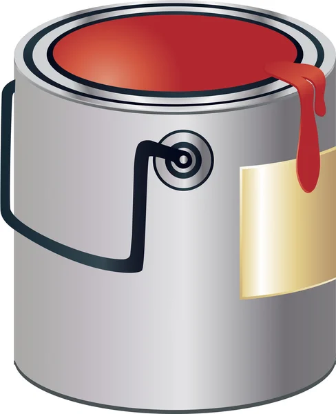 Vector image of paint bucket — Stock Vector