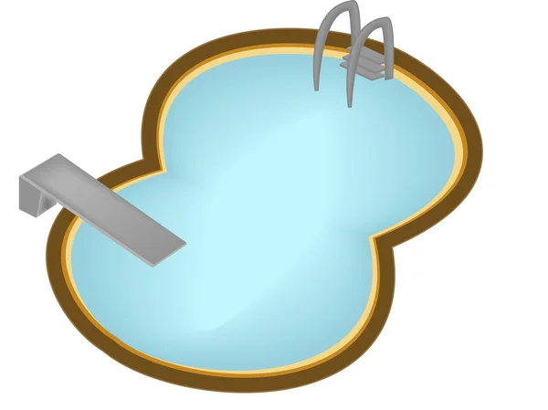 Ilustrace bazén. — Stockový vektor