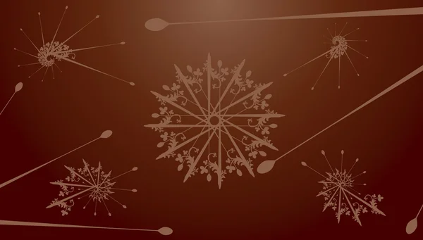 Immagine vettoriale del disegno del fiocco di neve . — Vettoriale Stock