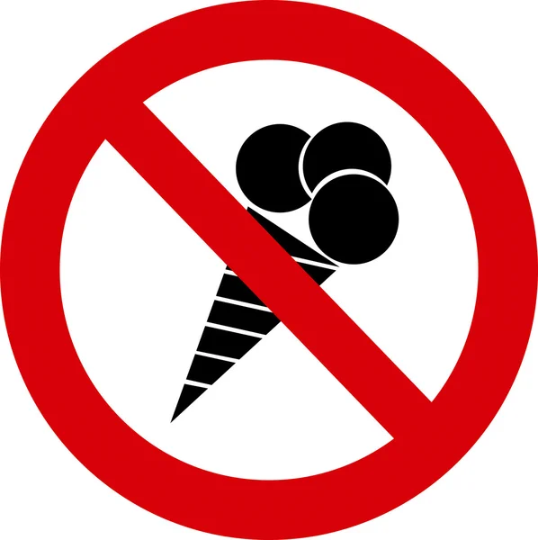 Geen ijsje.. — Stockvector