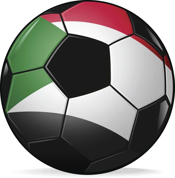 Bola de futebol - campeonato europeu de futebol — Vetor de Stock