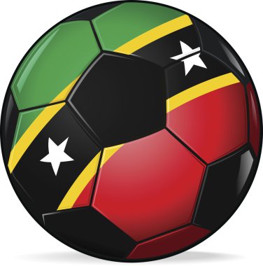 vektör görüntü saint kitts futbol - uefa Avrupa Futbol Şampiyonası